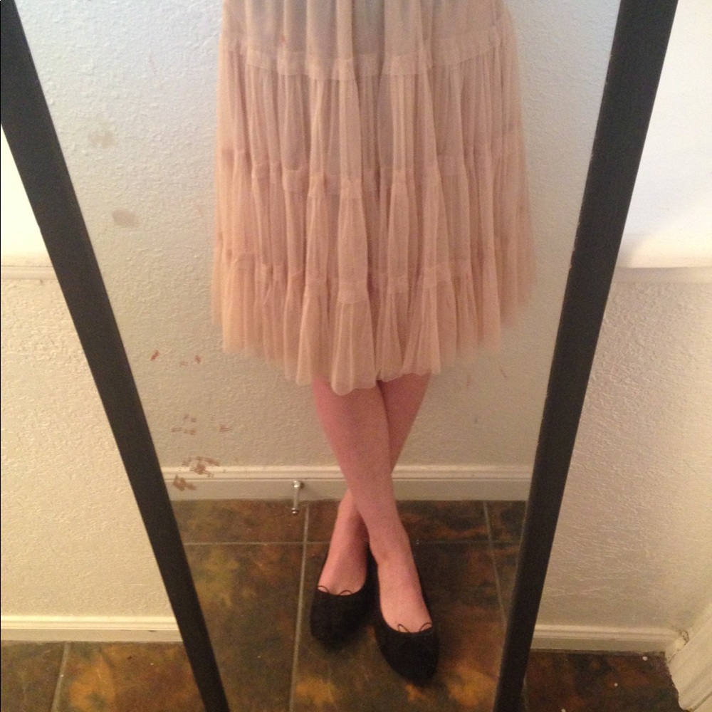 Romantic Vintage Beige Petticoat/Tulle Skirt